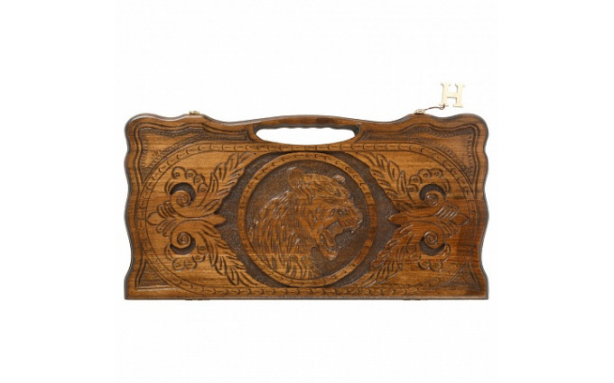 Нарды резные Тигр с ручкой Haleyan Нарды резные Тигр с ручкой Haleyan