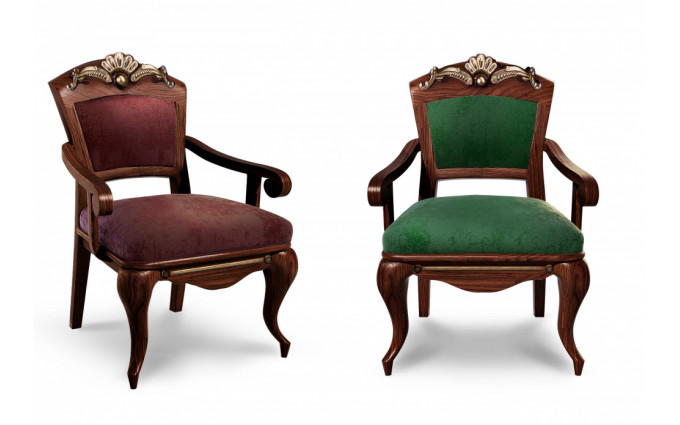 !Кресло Император-Люкс ясень (№2,60 Velvet-Lux,Ткань Vilvet Lux)